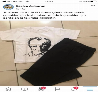 ürün 10 Kasım Atatürkü anma takımı