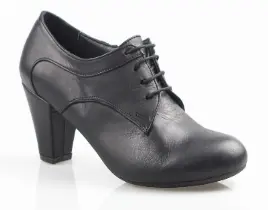 ürün  Hakiki Deri Siyah Klasik Topuklu Ayakkabı