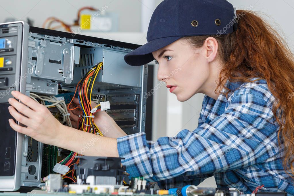 Компьютер самка. Fixing a Computer.