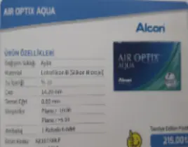 ürün Airoptix aqua 