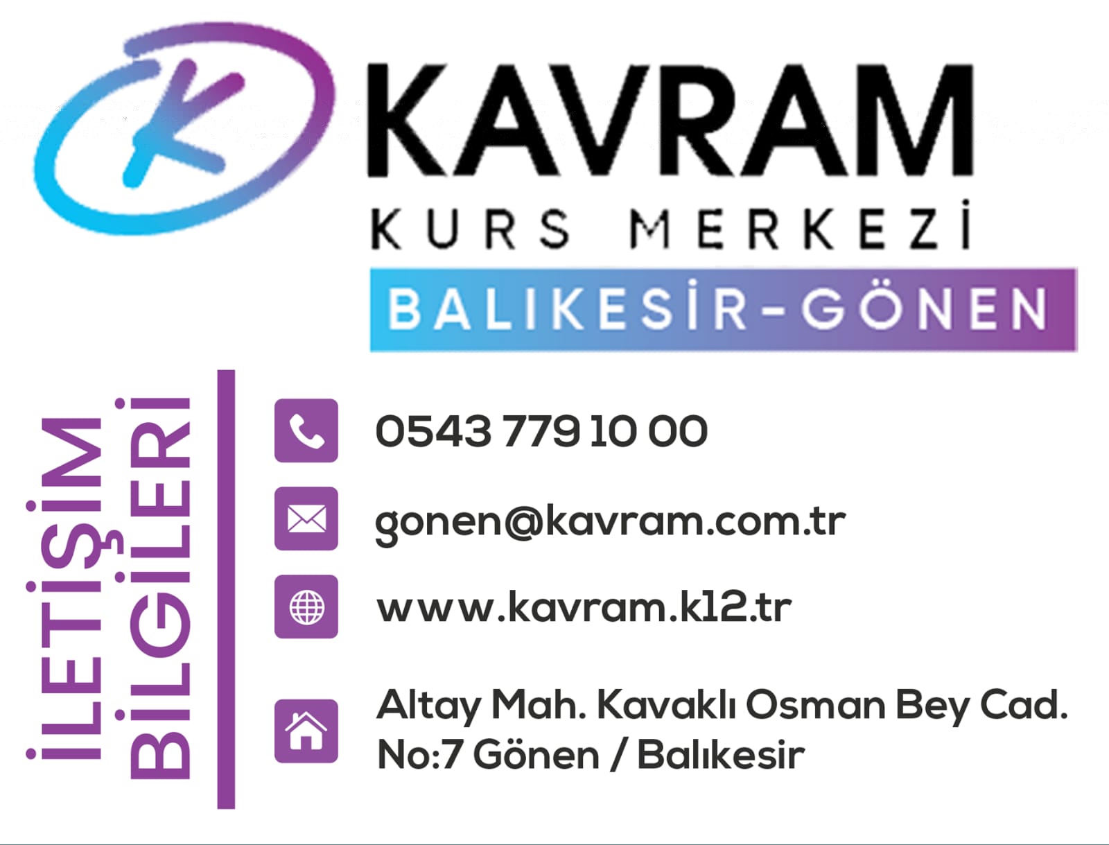 tanitim resim GÖNEN KAVRAM KURS MERKEZİ